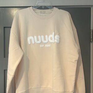 Nuuds Vintage Fleece Crewneck Sweatshirt - Small Bone - Special Birthday Edition